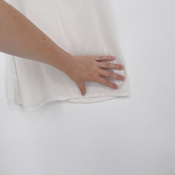 Athleta Kettlebella Small Racerback Workout Top White Mesh Back Gym Workout - Picture 7 of 8